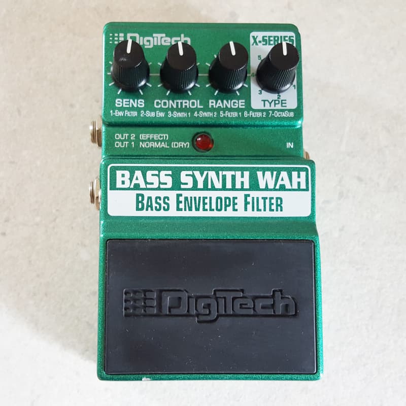 2010s DigiTech X-Series Bass Synth Wah Envelope Filter Green