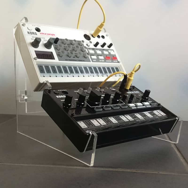 2018 Unbranded 2 Tier synth holder Clear Acrylic