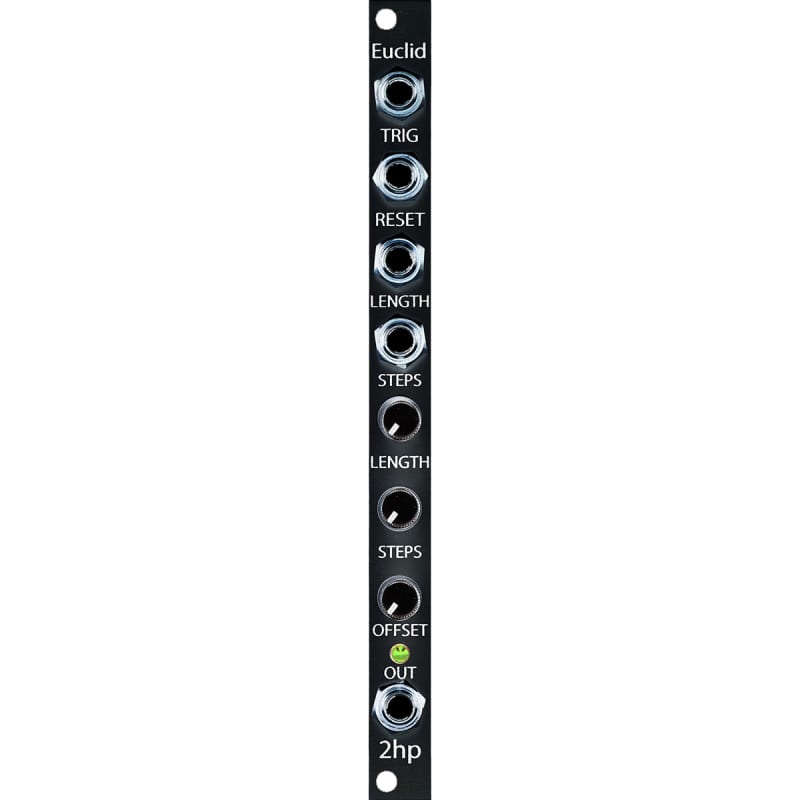 2hp 2hp EUCLID Eurorack Gate Sequencer Module (Black) Black