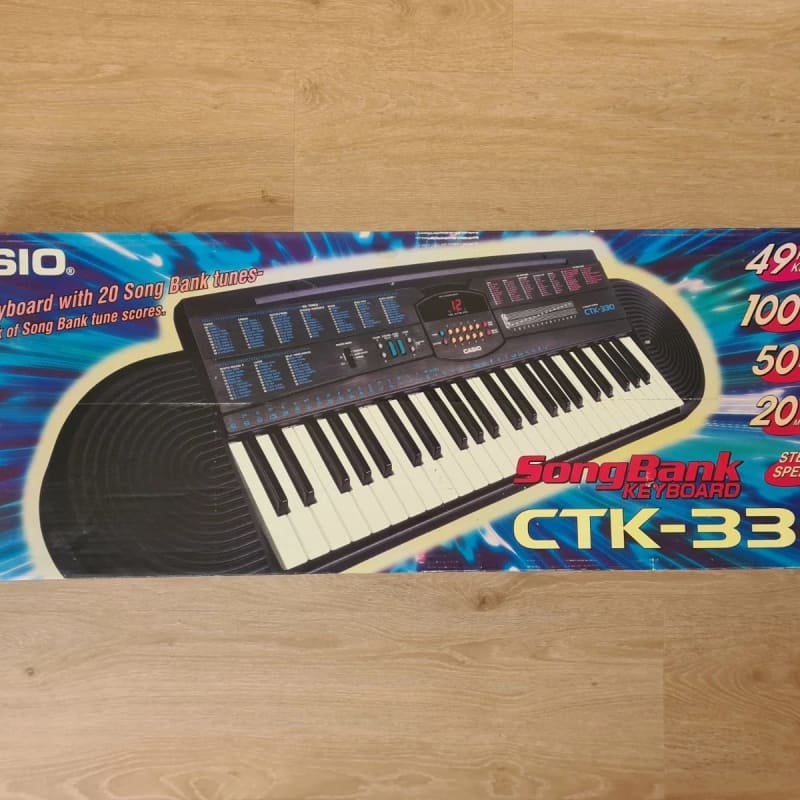 1997 Casio CTK-330 49-Key Keyboard Black