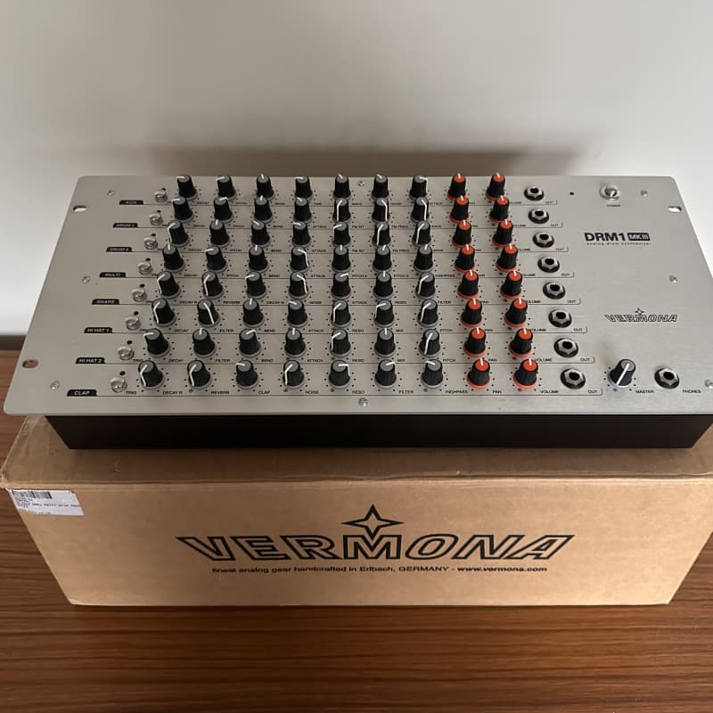 2000s Vermona DRM1 MKIII Analog Drum Machine Silver