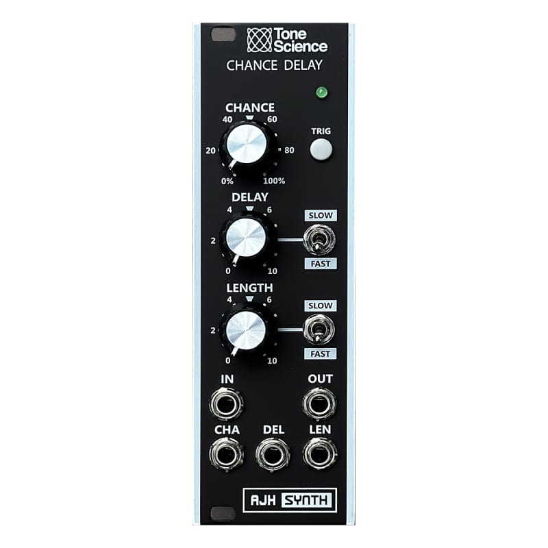 AJH Synth AJH Synth Chance Delay Eurorack Trigger Module (Blac...