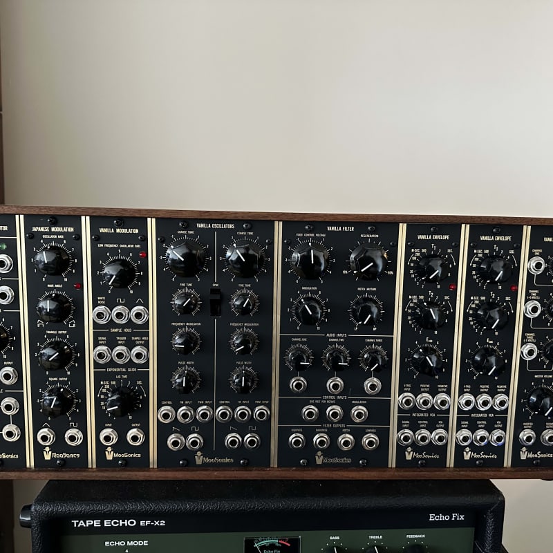 2024 STG Soundlabs MuSonic The Vanilla Synthesizer Walnut cabinet