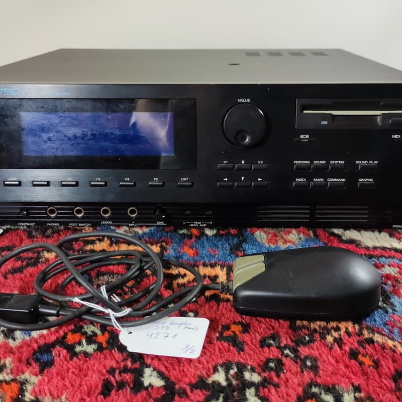 1991 Roland S-750 Digital Sampler Black
