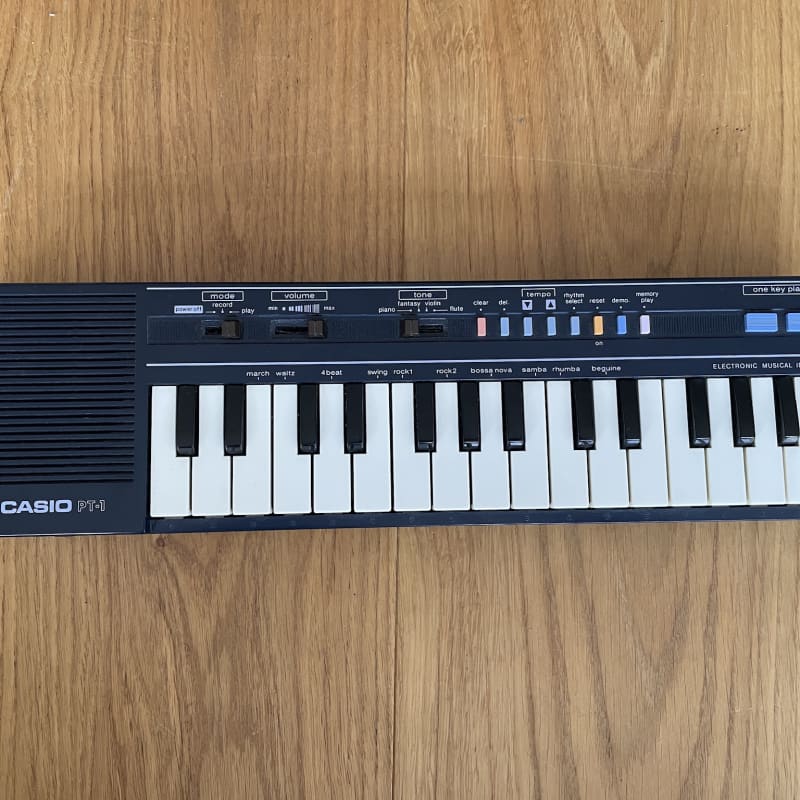 1982 - 1988 Casio PT-1 29-Key Mini Synthesizer Black