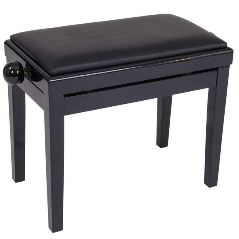 JHS Kinsman KPB03 Wooden Adjustable Height Piano Bench Black S...
