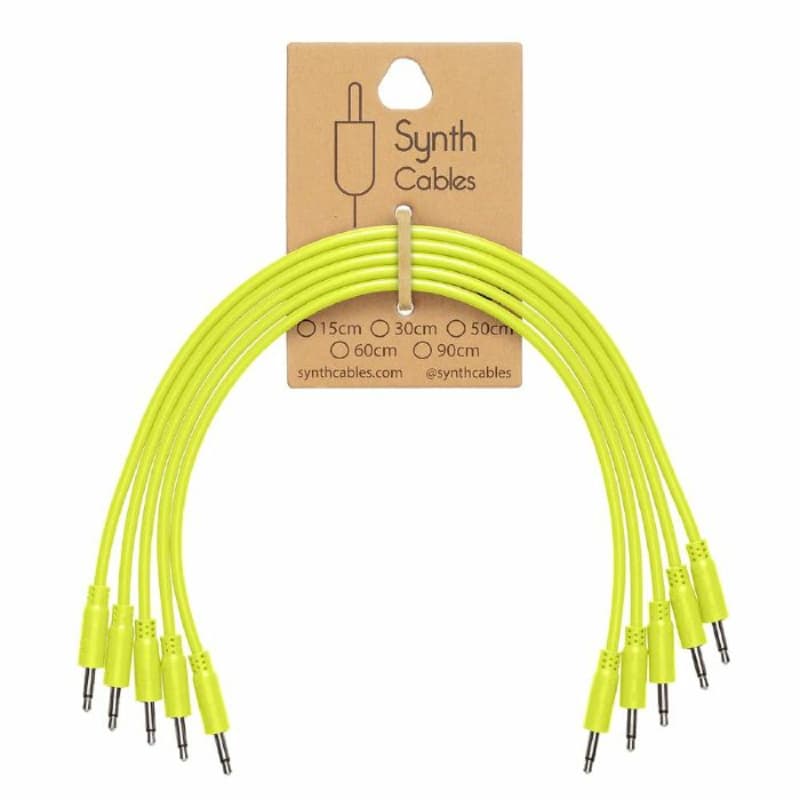Synth Cables Cables PVC 3.5mm TS Male Patch Cables (yellow/30c...
