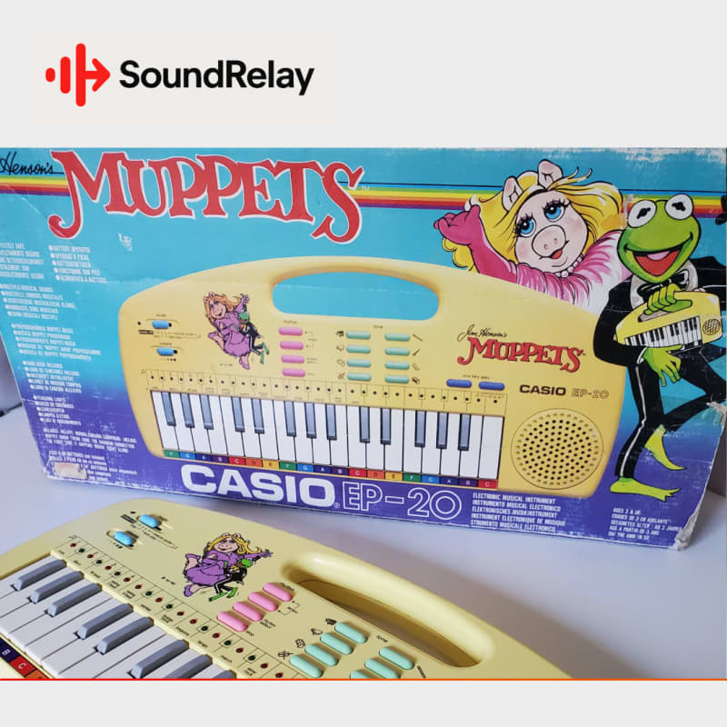 1987 - 1988 Casio EP-20 Muppet Keyboard Yellow