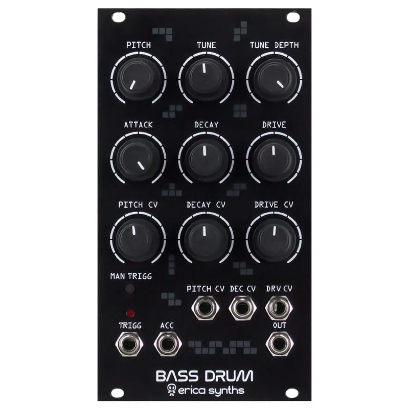 Erica Synths Erica Synths Bass Drum Eurorack Module Black