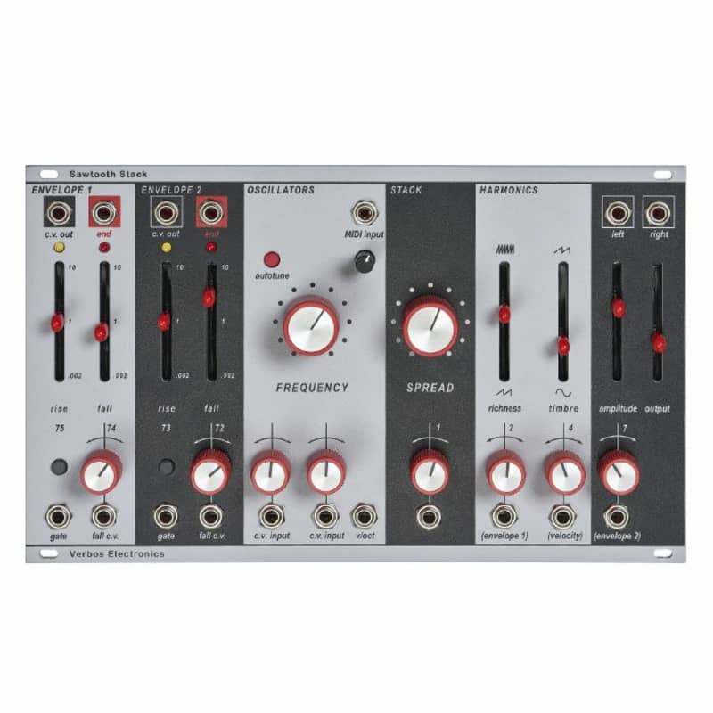 Verbos Electronics Sawtooth Stack Full Voice Module Synth