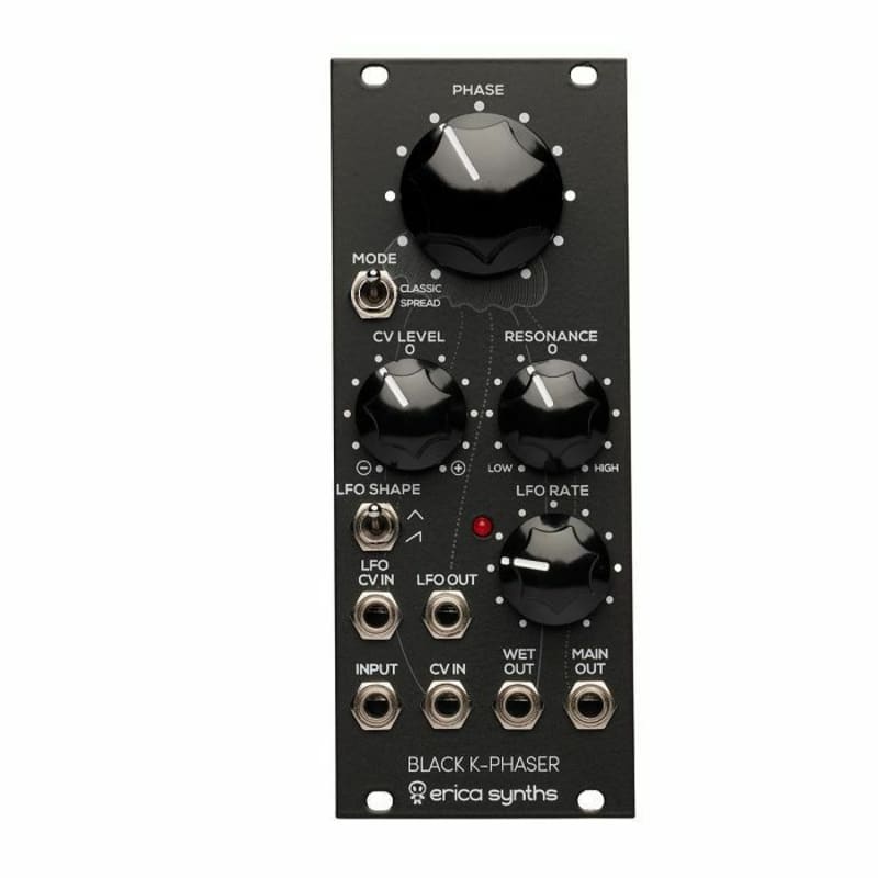 Erica Synths K-Phaser Eurorack Krautrock Phaser Module Black