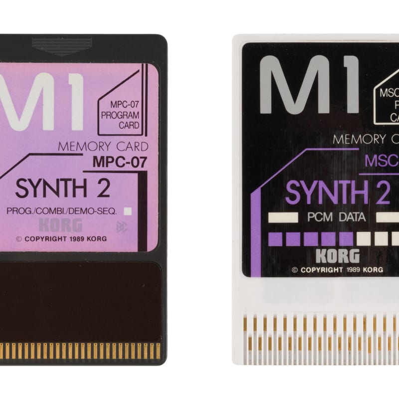 Korg M1 Synth 2 Card Set (Program Data MPC-07, PCM Data MSC-07...