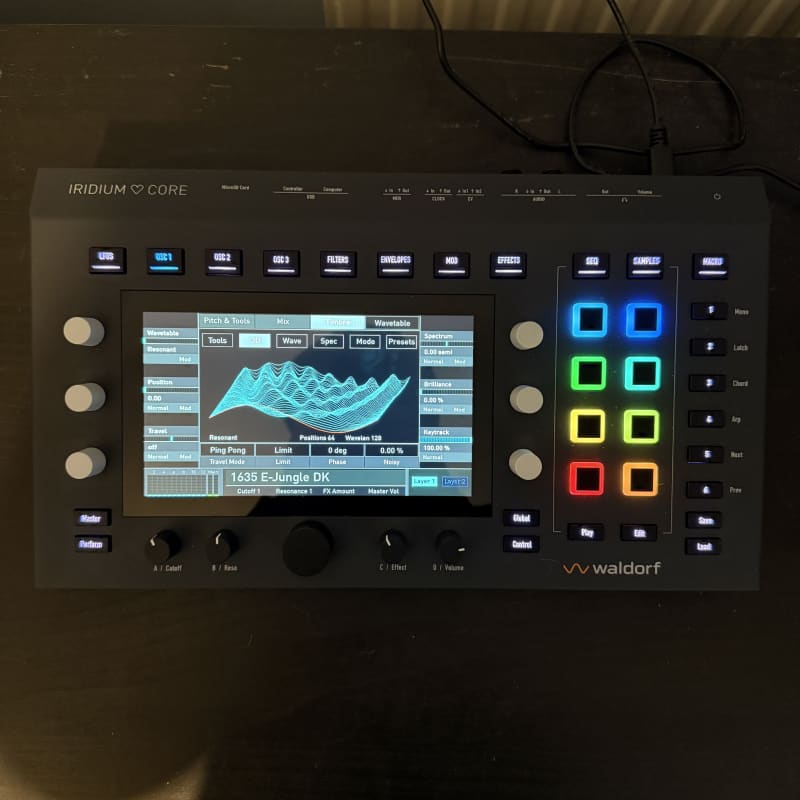 2024 - Present Waldorf Iridium Core Desktop Synthesizer Black