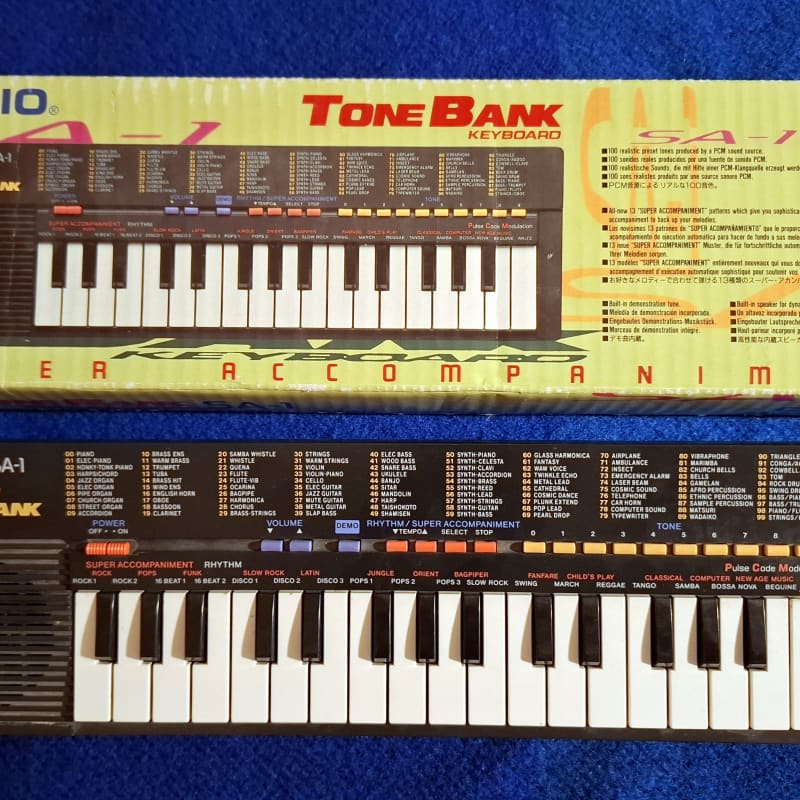1989 Casio SA-1 keyboard Black