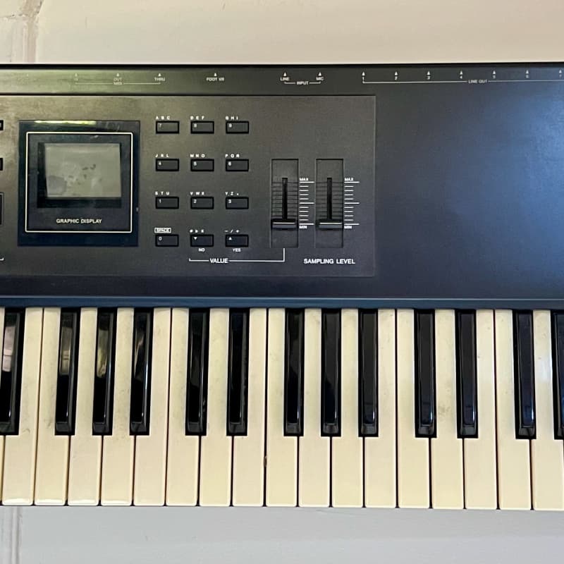 1986 - 1987 Casio FZ-1 61-Key Digital Sampling Synthesizer Black