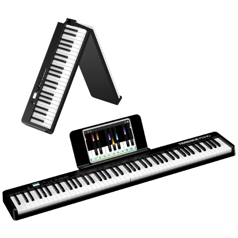 2025 TERENCE Piano Keyboard With 88 Keys Foldable Digital Pian...