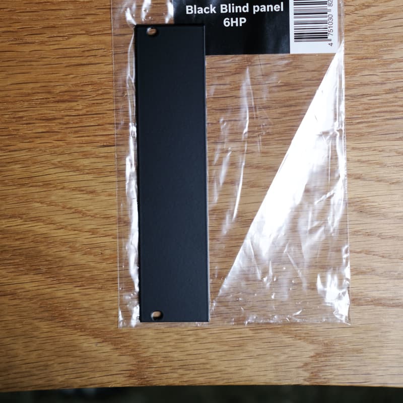 Erica Synths 6hp Blank Panel Black Eurorack Black
