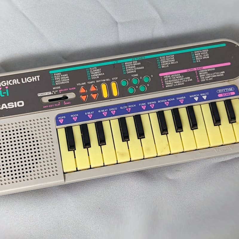 1994 Casio ML-1 24-Key Magical Light Keyboard Silver