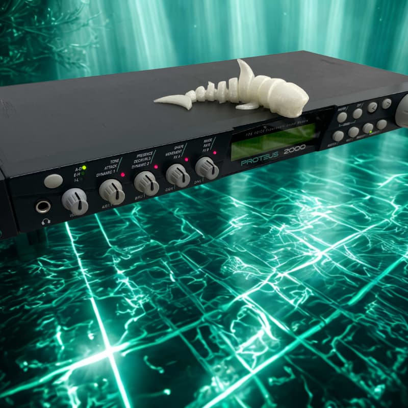 1999 E-MU Systems Proteus 2000 Rackmount 128-Voice Sampler Mod...