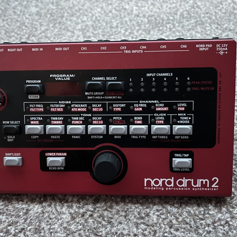 2014 - 2016 Nord Drum 2 6-Channel Modeling Percussion Synthesi...