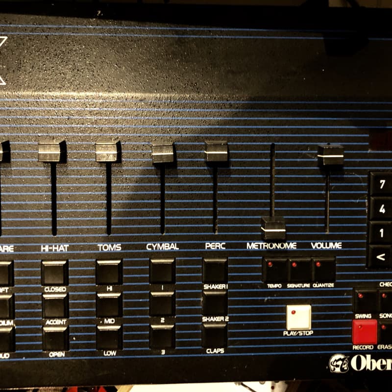1980s Oberheim DX Drum Machine Black