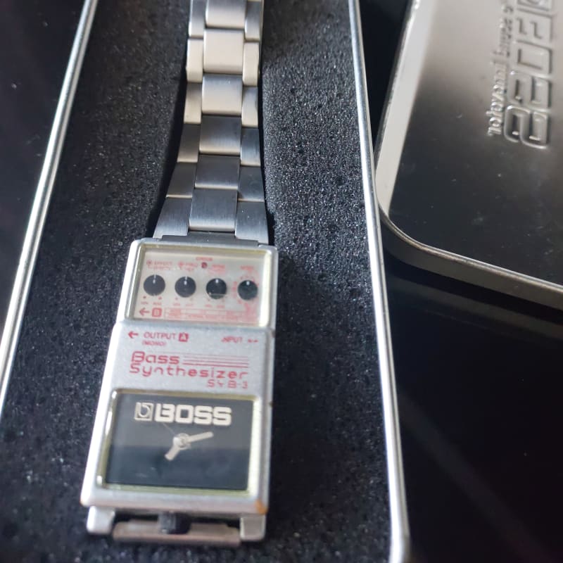 1999-2000 Boss SYB-3 Bass Synthesizer Wristwatch Silver