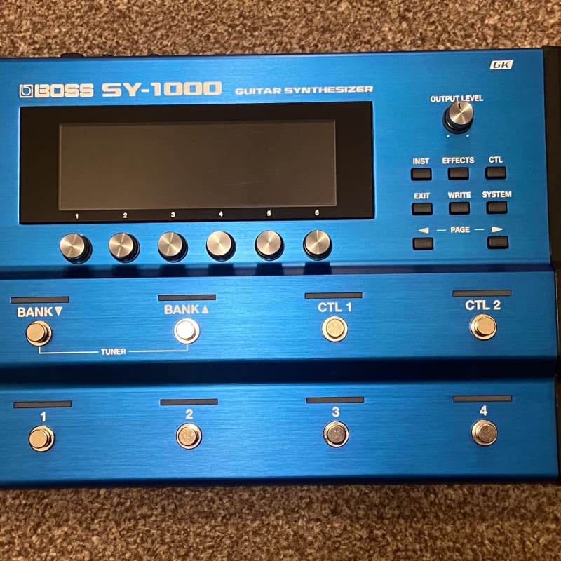 2020 - Present Boss SY-1000 Guitar Synthesizer Blue