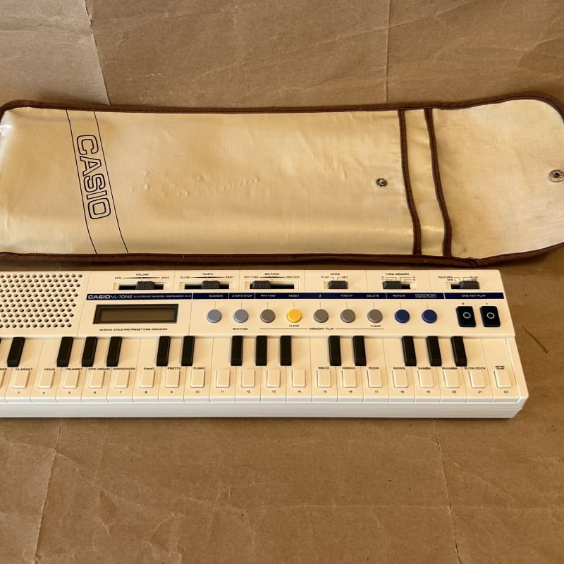 1980s Casio VL-5 VL-Tone 37-Key Synthesizer Keyboard White