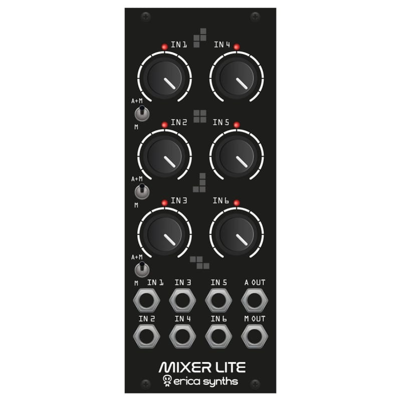 Erica Synths Erica Synths Drum Mixer Lite Eurorack Module Black