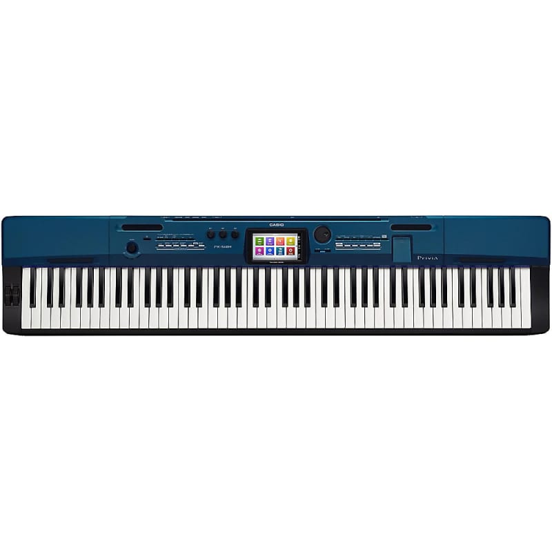 2010s Casio PX-560BE Privia 88-Key Portable Digital Piano Blue