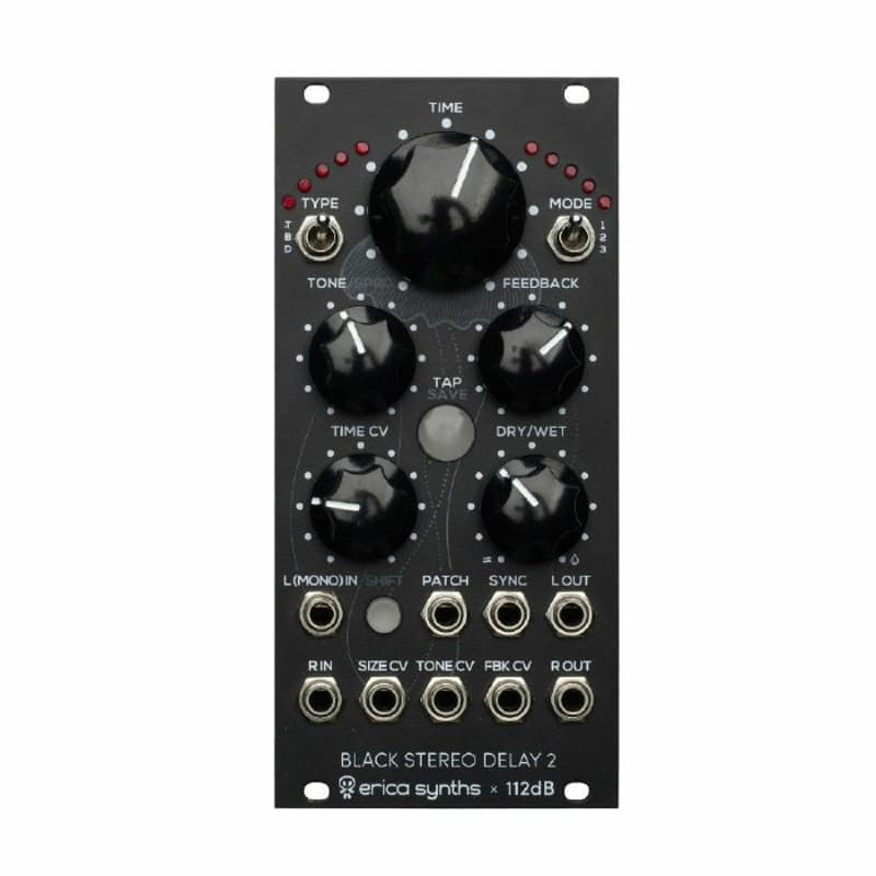 Erica Synths Black Stereo Delay Black