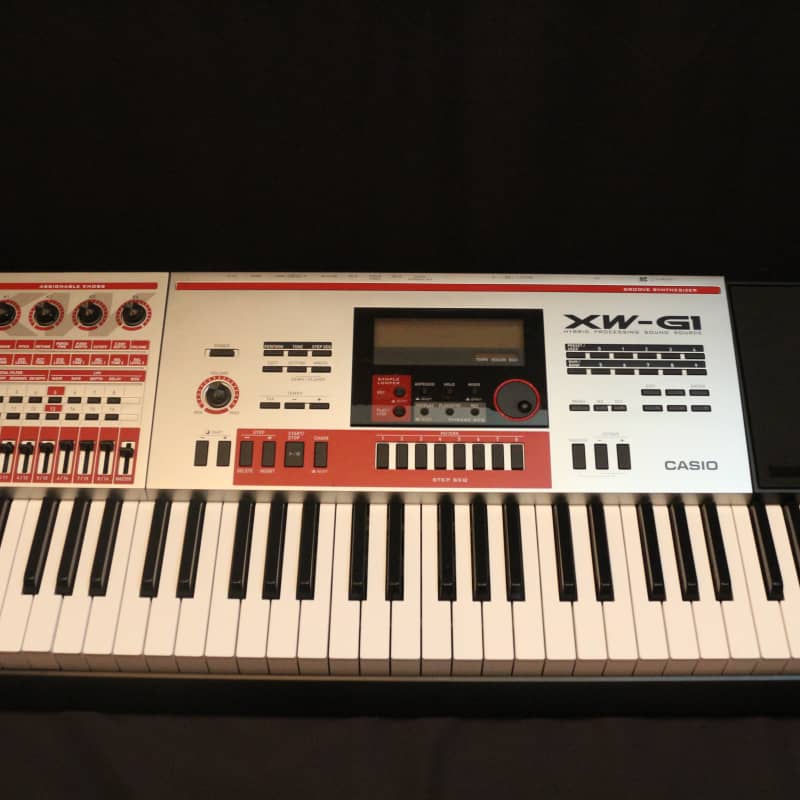 2010s Casio XW-G1 61-Key Groove Synthesizer Red / Silver