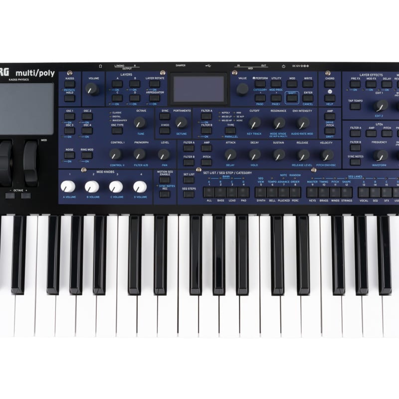 Korg Multi/Poly Analog Modeling Keyboard Synthesizer Synth