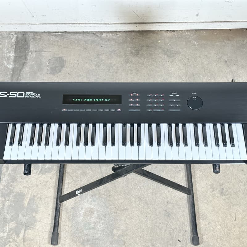 1986 - 1990 Roland S-50 61-Key Digital Sampling Keyboard Black