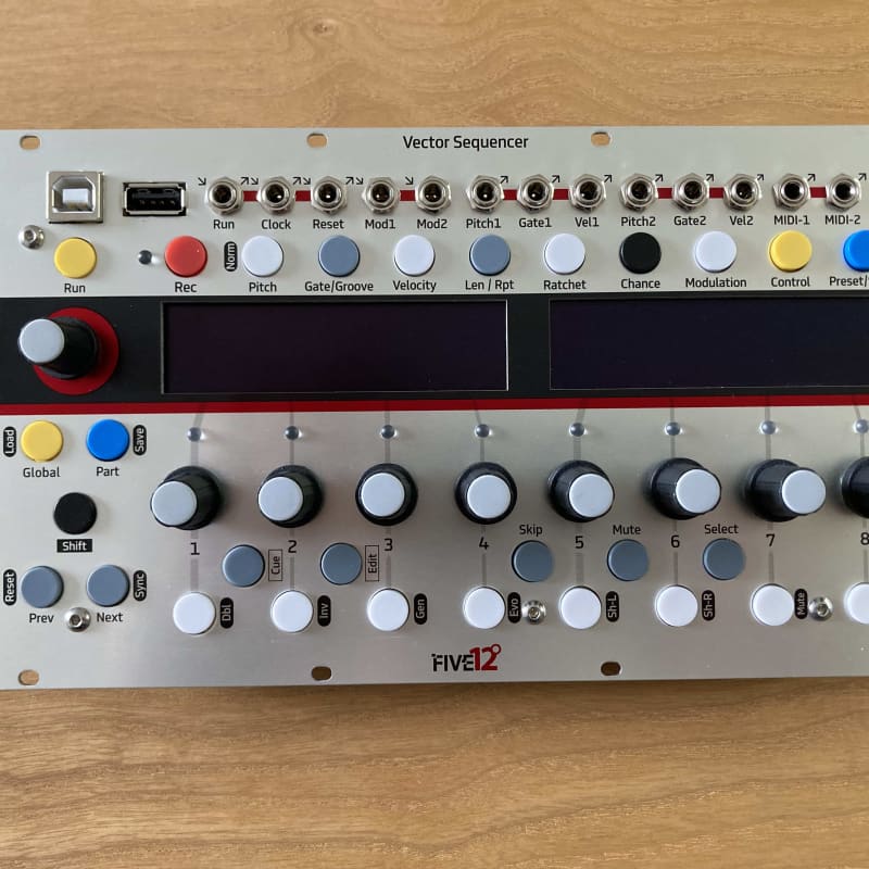 2020 Five12 Vector Eurorack Sequencer Silver