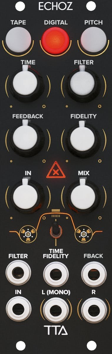 TipTop Audio - ECHOZ Time Delay Effect Collection (Black) - Eurorack Module