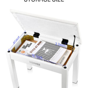 Donner DKB-10 Solid Wood Color Piano Bench - Image 2