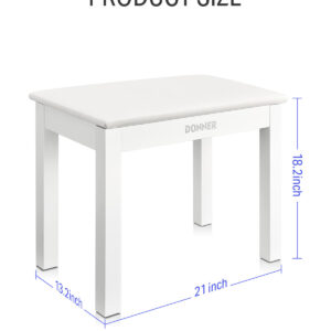 Donner DKB-10 Solid Wood Color Piano Bench - Image 4