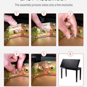 Donner Two-Seater Piano Bench - Image 4