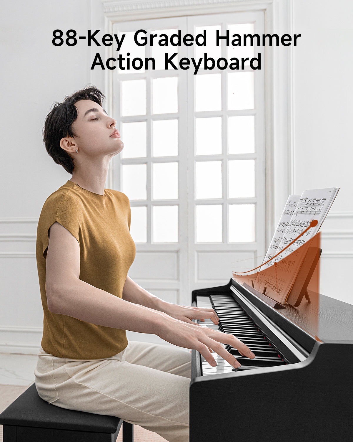 Donner DDP-200 PRO Graded Hammer-Action Digital Piano