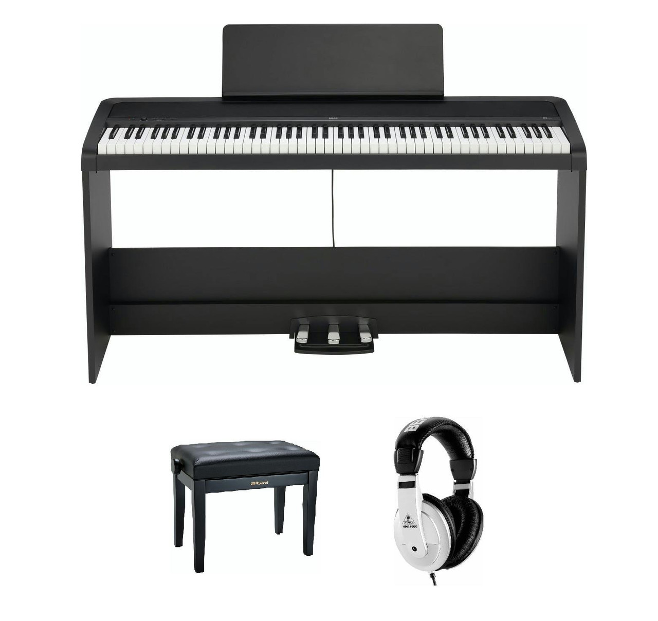 Korg B2 Digital Piano in Black Bundle 3 - Image 2