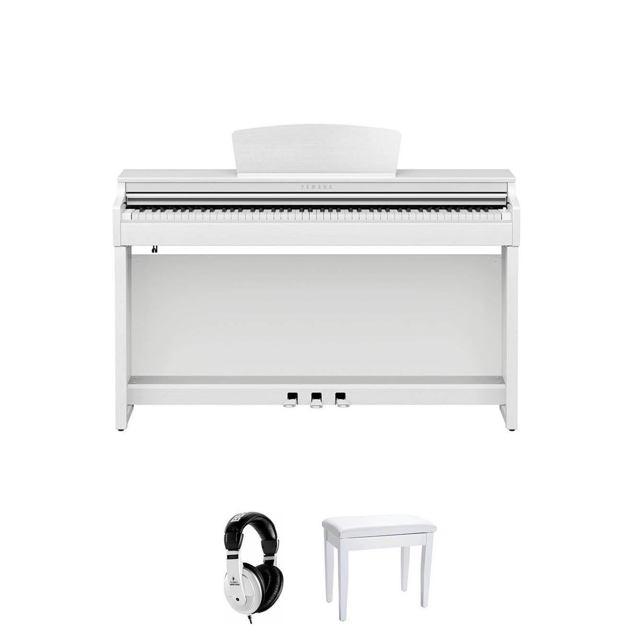 Yamaha CLP-725 Digital Piano in White Bundle 1 - Image 2