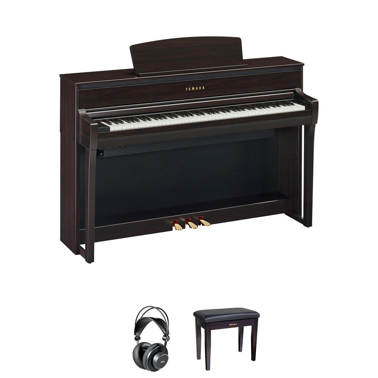 Yamaha CLP775 Digital Piano in Rosewood Bundle 1 - Image 2