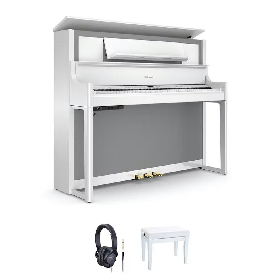 Roland LX708 Digital Piano in White Bundle - Image 2