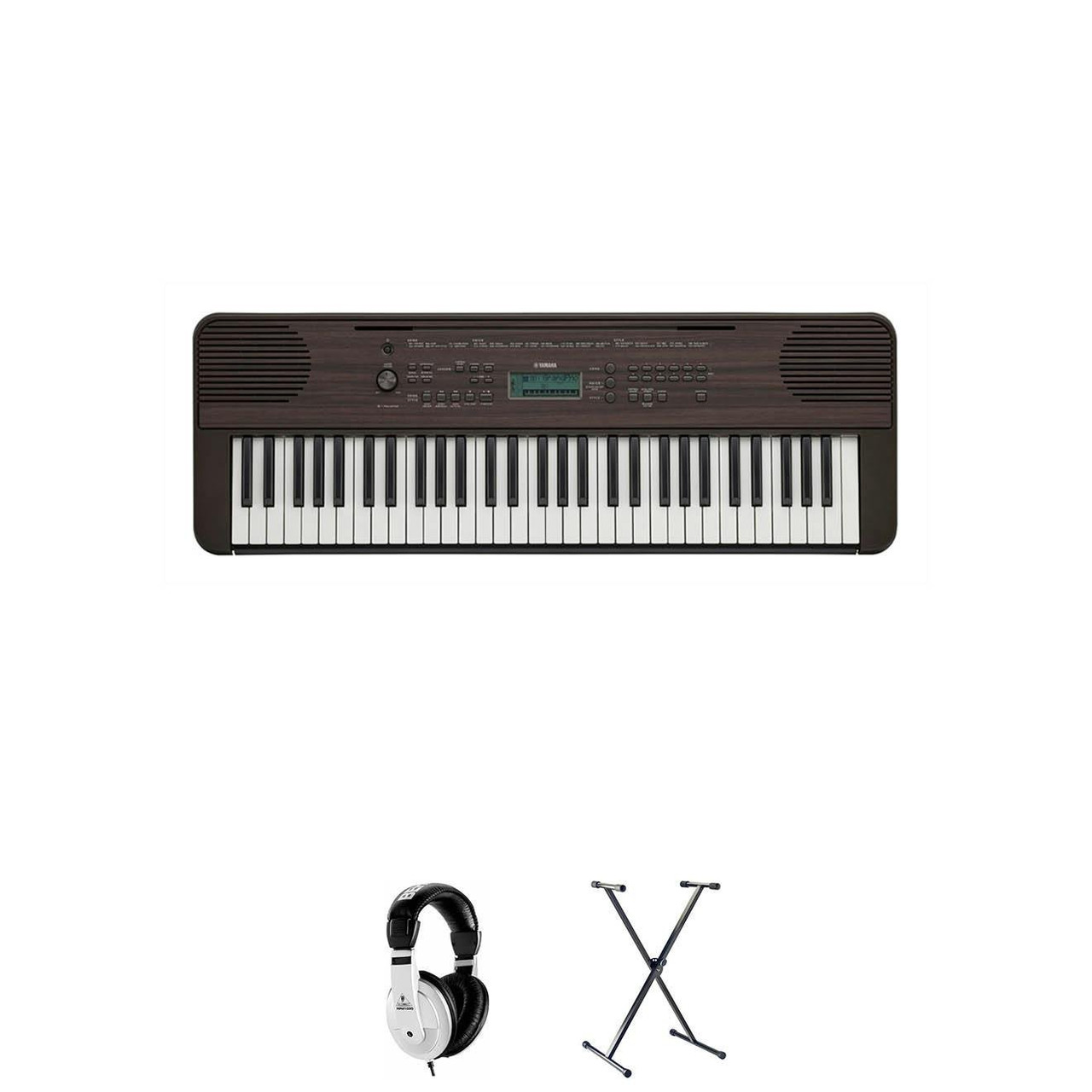 Yamaha PSRE360 Keyboard in Dark Rosewood Bundle - Image 2