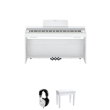 Casio PX870 Digital Piano in White Bundle