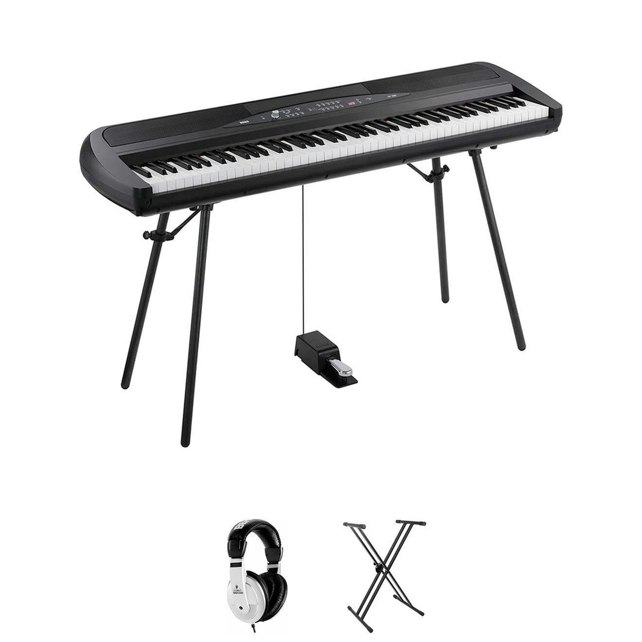 Korg SP280 Digital Piano in Black Bundle - Image 2