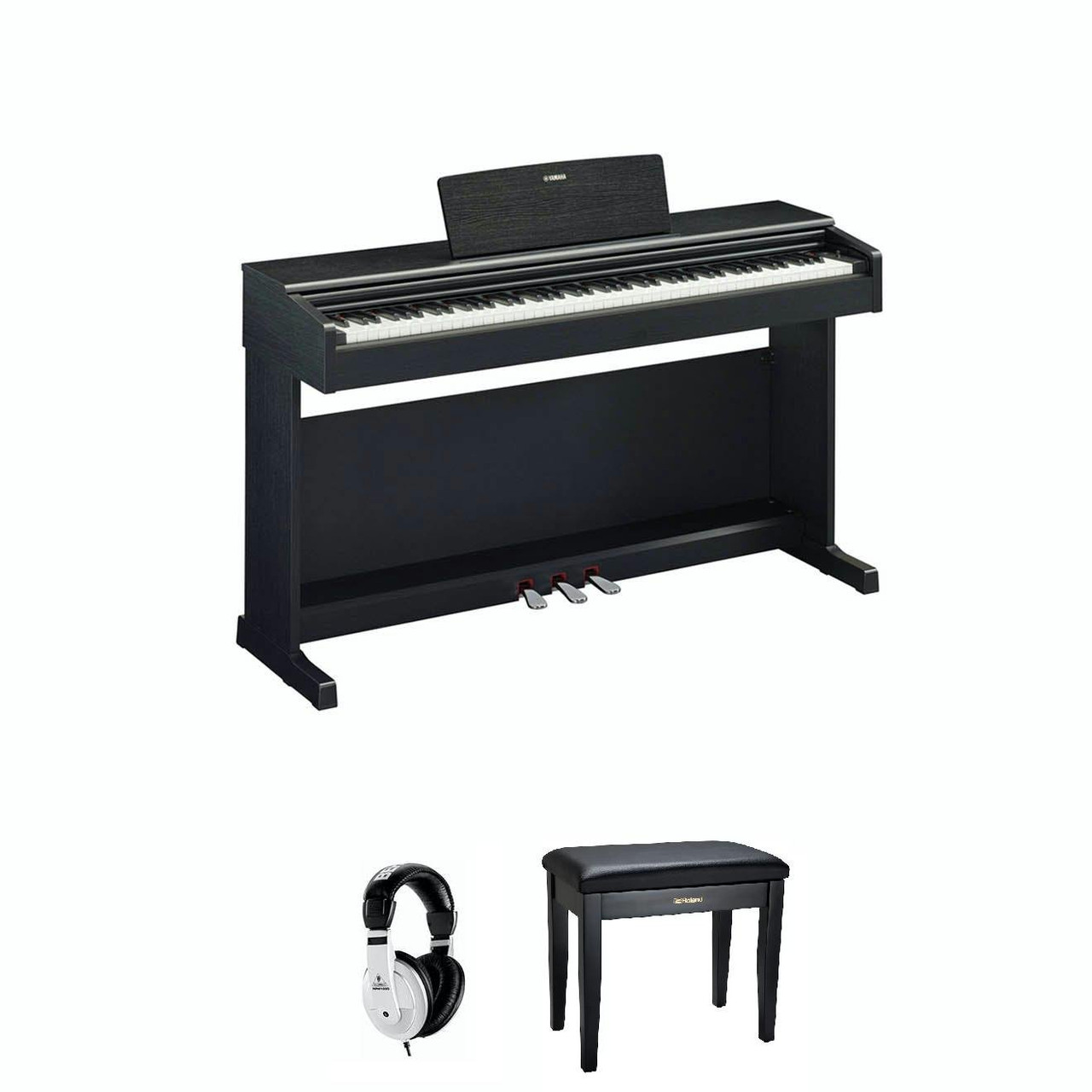 Yamaha YDP-145 Digital Piano in Black Bundle - Image 2