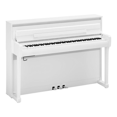 Yamaha Clavinova CLP885PWHUK home piano in Polished White - Image 4