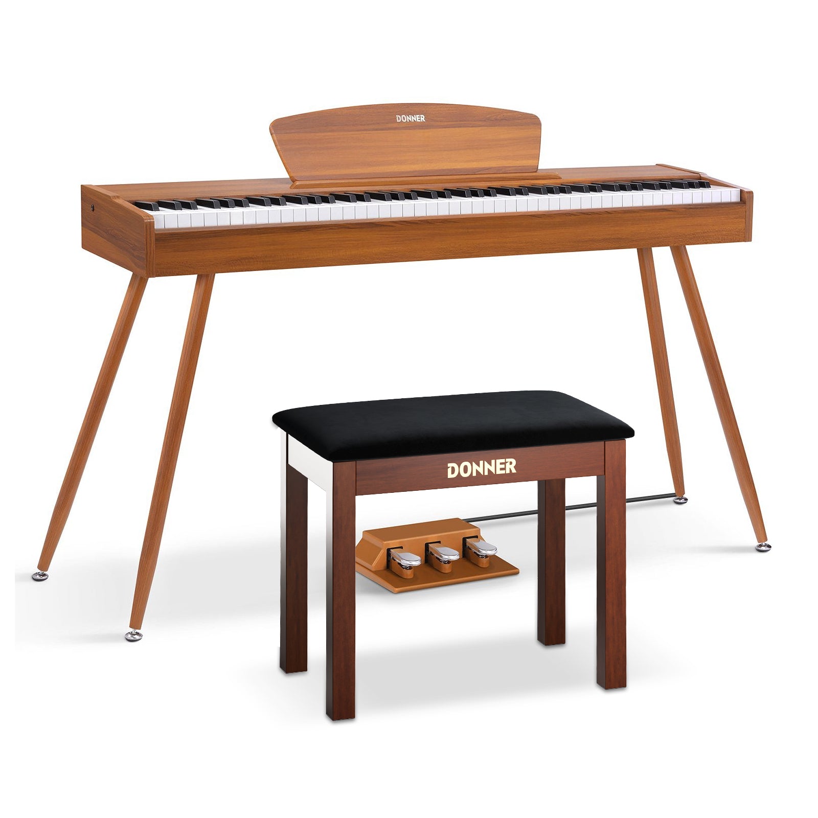 Donner DDP-80 Wooden Style Weighted Digital Piano - Image 4